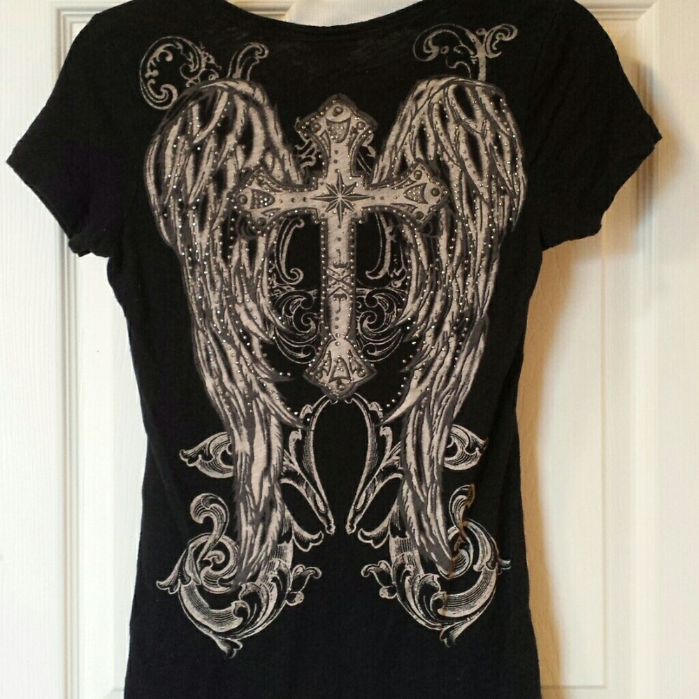 Vocal Cross and Wings T shirt